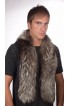 Silver fox fur scarf